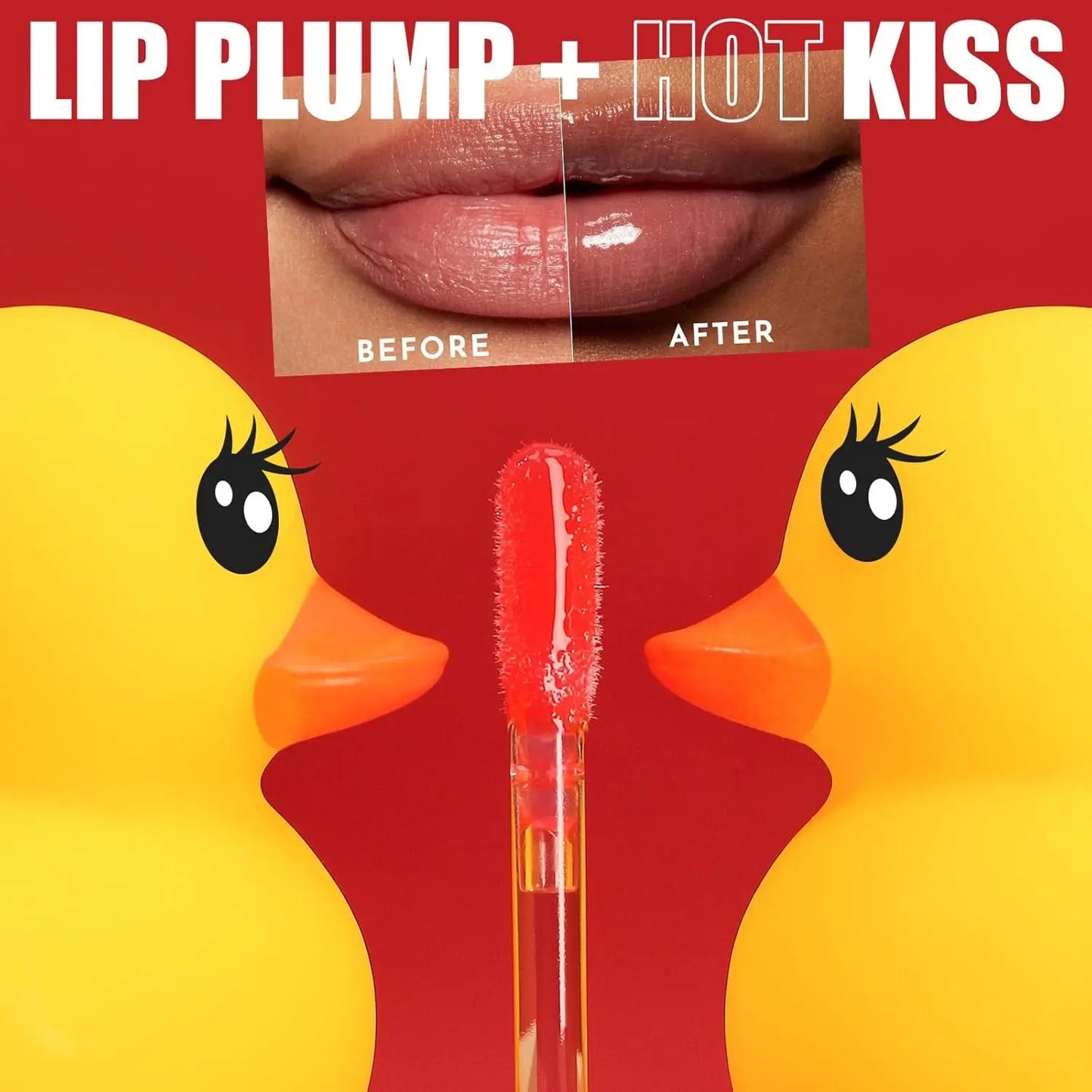 3 Colors Duck Lip Plumper Gloss, High Pigment Glitter Shine Primer Lip Tint, Non-Sticky Korean Clear Plumping Gloss for Fuller, Sexy Lips (Set B, 3Pcs/Set)