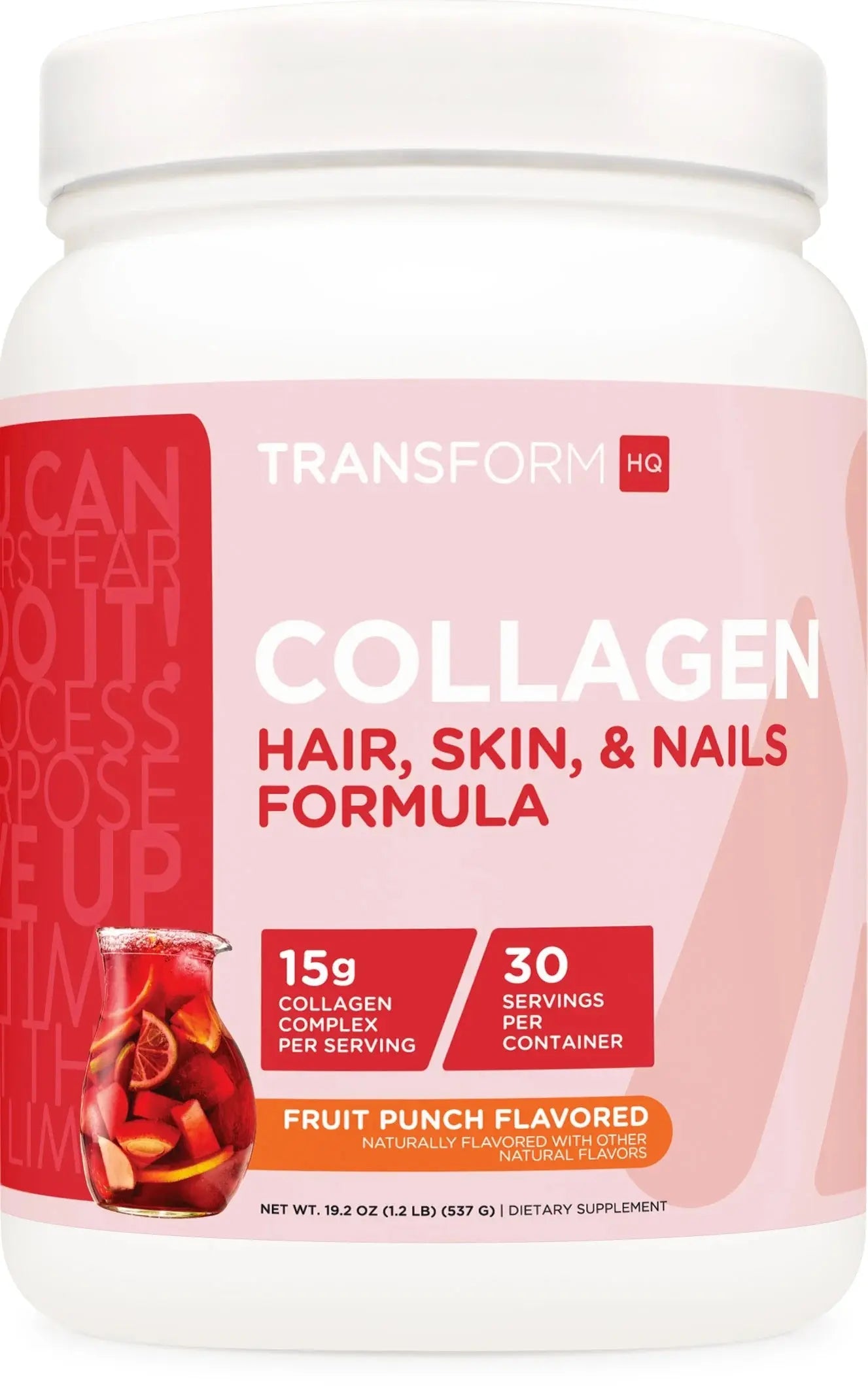 Beauty Collagen (30 Servings) Fruit Punch - Hair, Skin, & Nails Formula