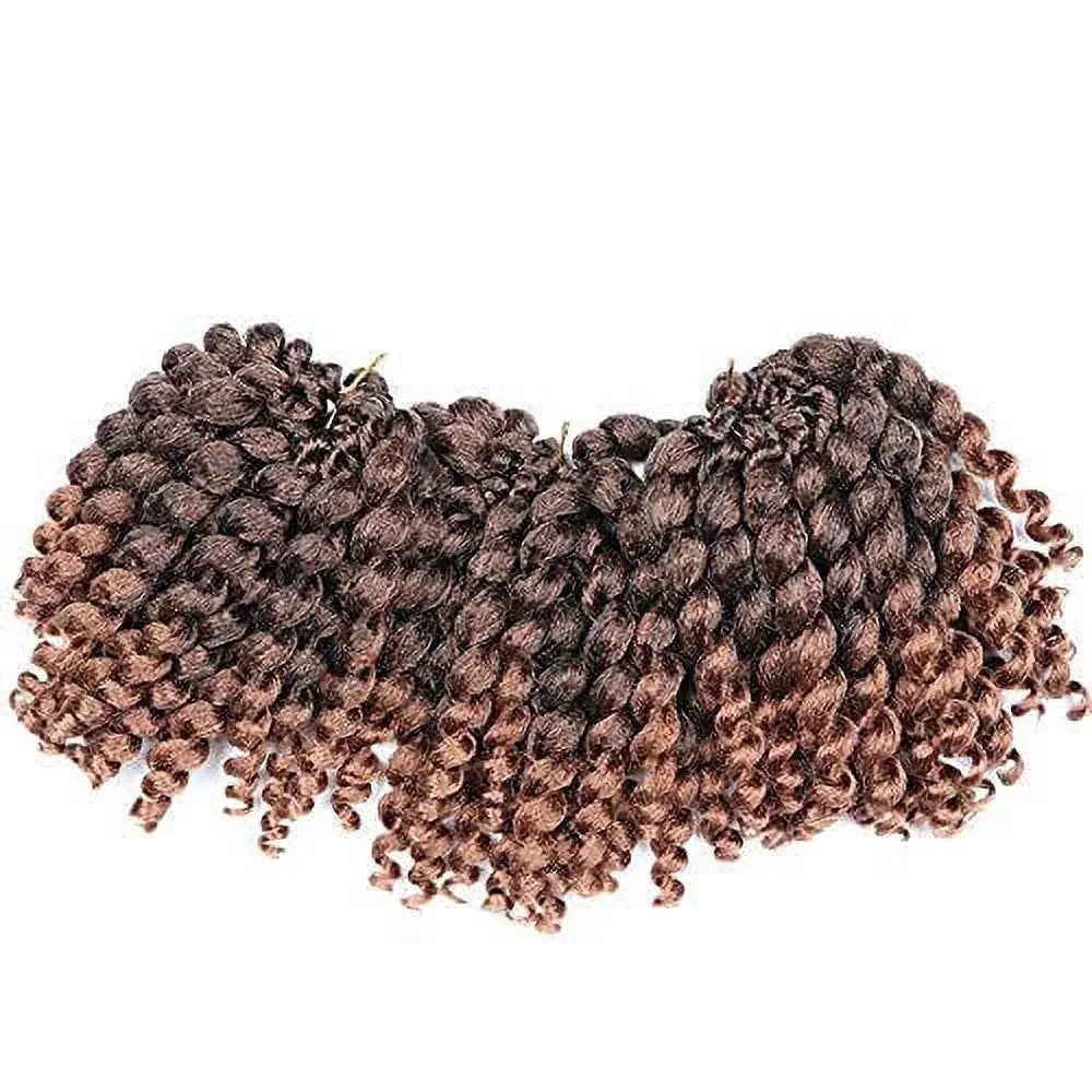 Spring Twist Wand Twist Crochet Hair - 8 Inch Jamaican Bounce Synthetic Twist Braids (3 Pieces per Pack)