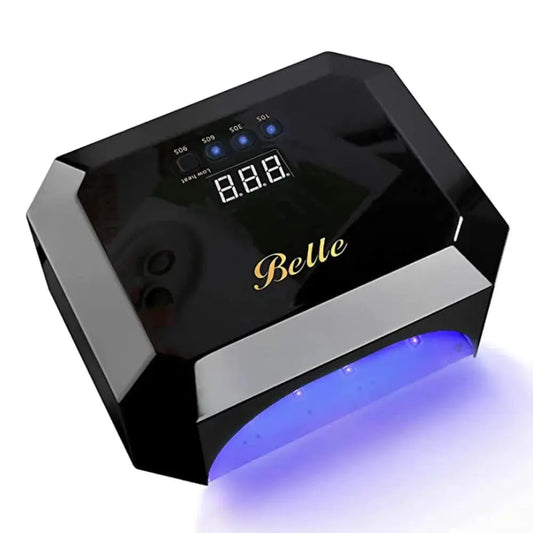 Cordless UV LED Nail Lamp, 54W Gel Dryer with Auto Sensor & Timer for Acrylic Nails - Black