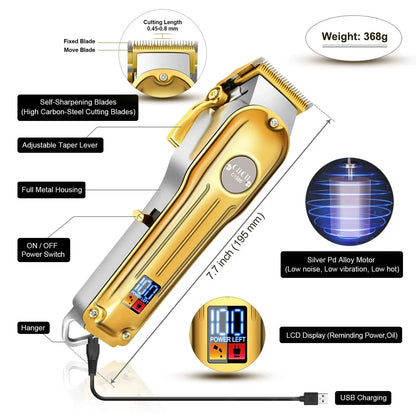 Cordless Hair Clippers for Men,  Barber Clippers for Hair Cutting