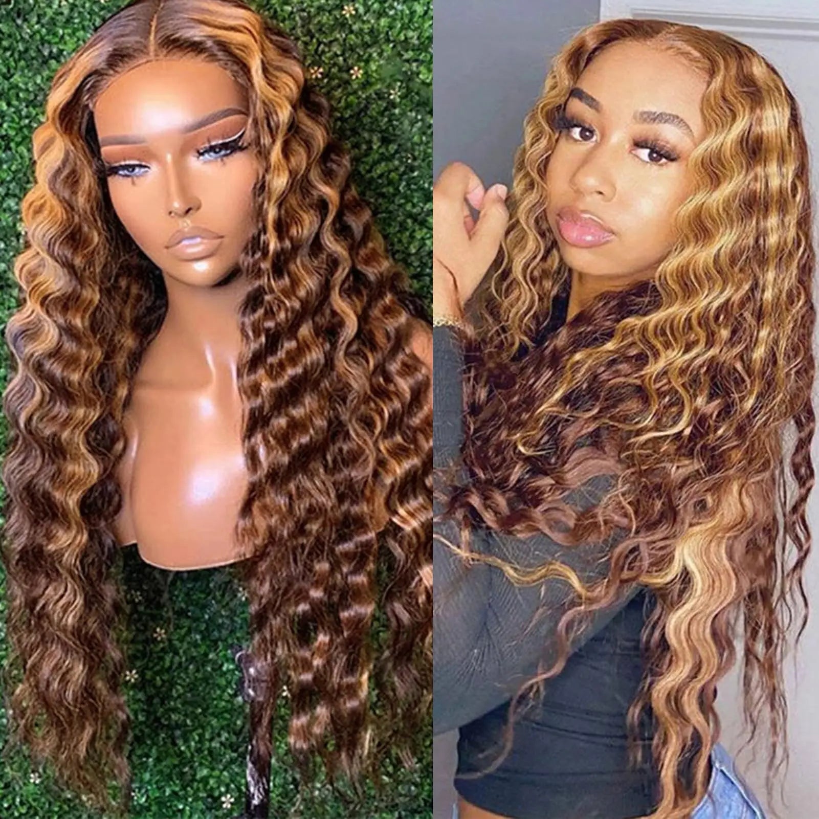 MEIMEI 28 Inch 250% Density HD Full Lace Front Wigs Human Hair Loose Wave 15A Grade Real Full Large Lace Space 13x4 Loose Deep Wave Lace Frontal Wigs Human Hair Pre Plucked for Black Women GlowBeautyCo.