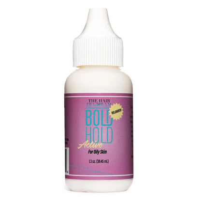 Bold Hold Active for Oily Skin, Lace Wig Glue/Adhesive, Water-Based Non-Toxic (1.3 Oz)