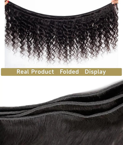 16A Raw Human Hair Bundles Loose Deep Wave 4 Bundles 14 16 18 20 Inch 100% Unprocessed Virgin Bundles Human Hair Full Thick Loose Deep Wave Bundles Human Hair Natural Black Bundles