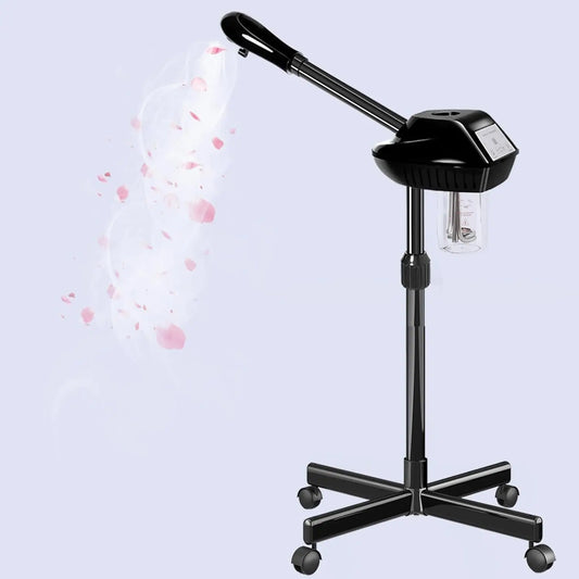 Professional Ozone Facial Steamer on Wheels - Stand Steamer for Spa, Salon and Home Use