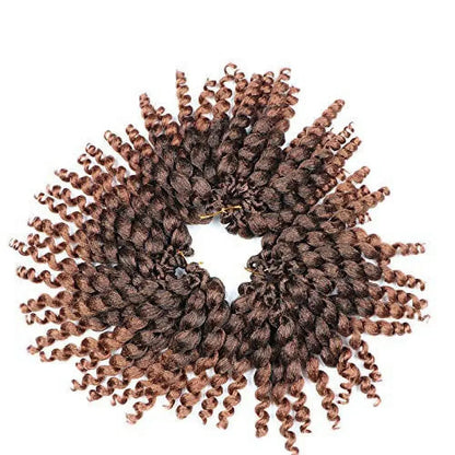 Spring Twist Wand Twist Crochet Hair - 8 Inch Jamaican Bounce Synthetic Twist Braids (3 Pieces per Pack)