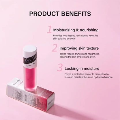 Fruit-Flavored Plumping Lip Oil - Lip Gloss - Non-Sticky, Moisturizing, Smoothing, Glowing, Revitalizing, and Nourishing for Dry Lips - Lip Balm Lip Care (Berry)