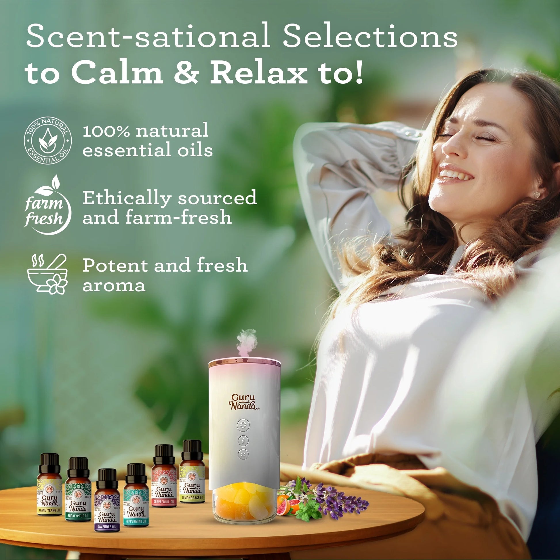 100% Pure Essential Oils - Aromatherapy Singles - Variety of Scents - Set of 6